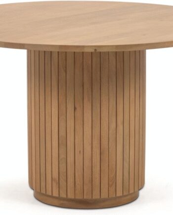 Spisebord Kave Home Licia Massivt Mangotræ Bæredygtigt Moderne Nordisk Design ø120 H75
