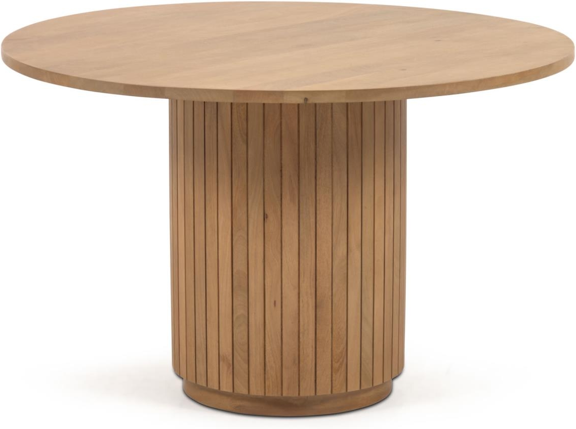 Spisebord Kave Home Licia Massivt Mangotræ Bæredygtigt Moderne Nordisk Design ø120 H75