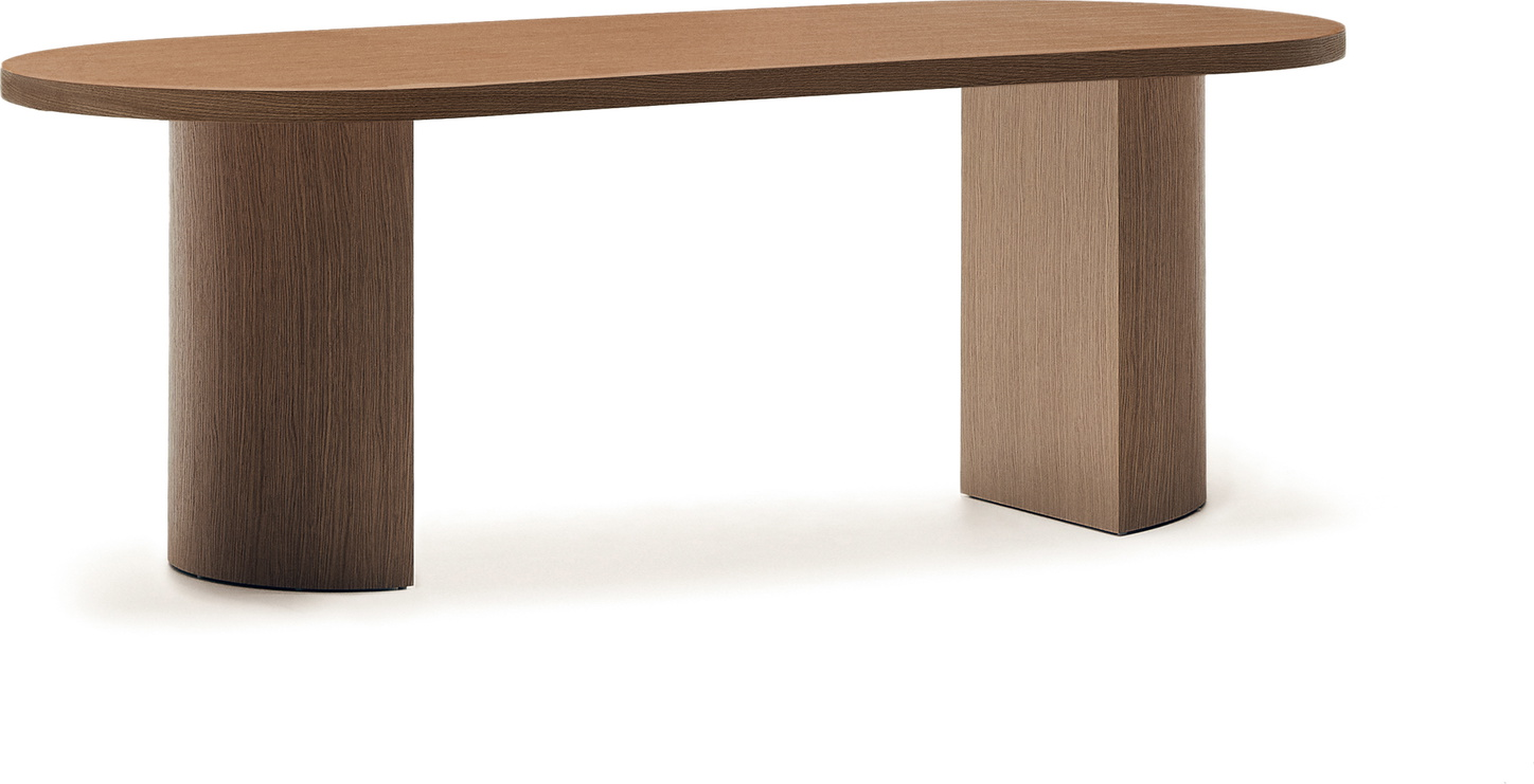 Spisebord Kave Home Nealy 200x100 Mørk Valnødfiner Moderne