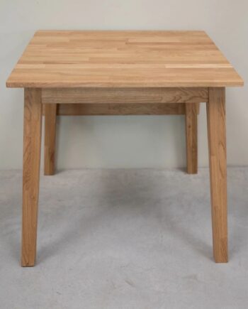Spisebord Massiv Egetræ Med Tillægsplade 120x80x75