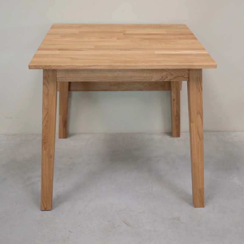 Spisebord Massiv Egetræ Med Tillægsplade 120x80x75