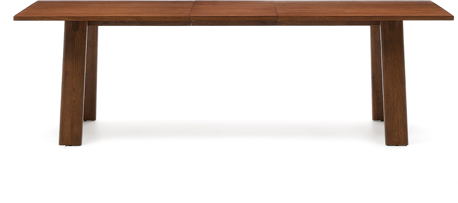 Spisebord Med Udtræk Arlen Kave Home 200x95 Valnødefinish Mdf Egetræ