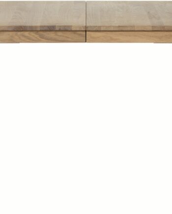 Spisebord Med Udtræk Nordique Design Amalfi Natur Egetræ Sort Metal L160 210b90h74