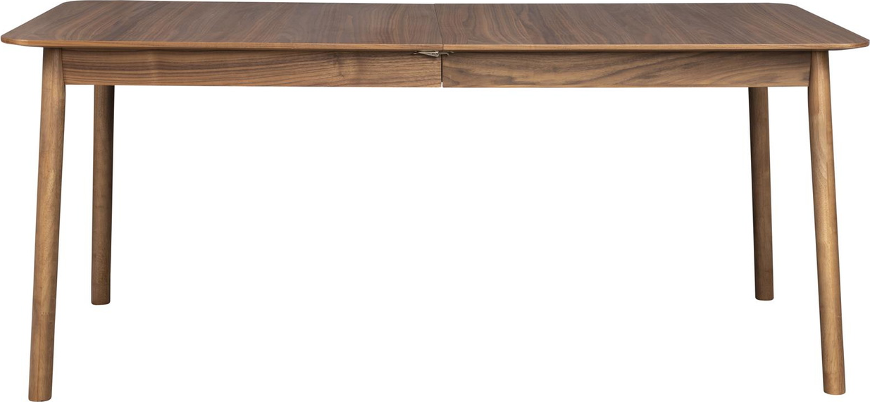 Spisebord Med Udtræk Zuiver Glimps Valnøddedefinr Finish Mørk Natur 180x90 Max 240