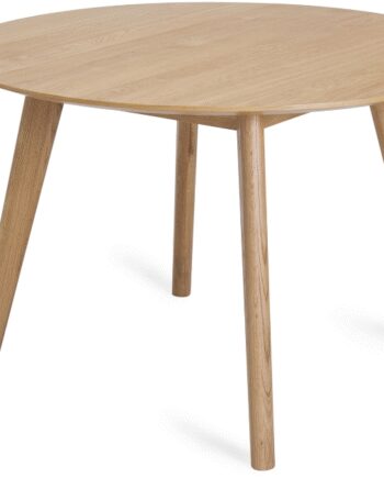 Spisebord Nordique Design Rho Rundt ø115 Natur Mdf Egetræsfinr   Ben Massiv