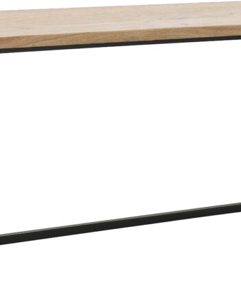 Spisebord Nordique Design Rivoli Massivt Egetræ Natur Med Sort Metalstel 18090