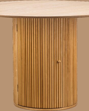 Spisebord Nordlys Furniture Havana6p ø120 Natur Massivt Fyrretræ Søjlefod Fsc Certificeret