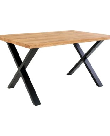 Spisebord Olieret Med Bølget Kant Forberedt Tillægsplader 140x95xh75cm 2201500
