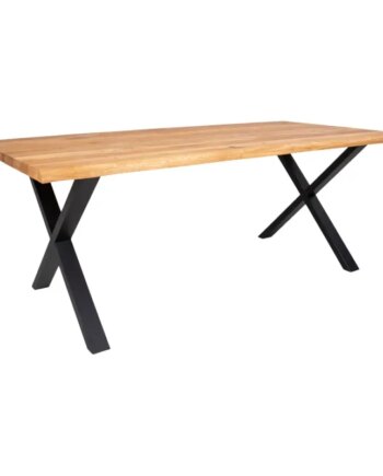 Spisebord Olieret Med Bølget Kant Forberedt Tillægsplader 200x95xh75cm 2201470