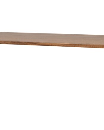 Spisebord Plankebord Woood Jimmy 200x90 Valnødsfiner Mat Sorte Metalben