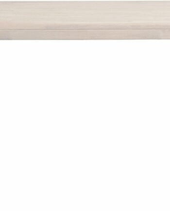 Spisebord Rowico Brooklyn L220xb95 Hvidkalket Massivt Egetræ Med Sort Stel
