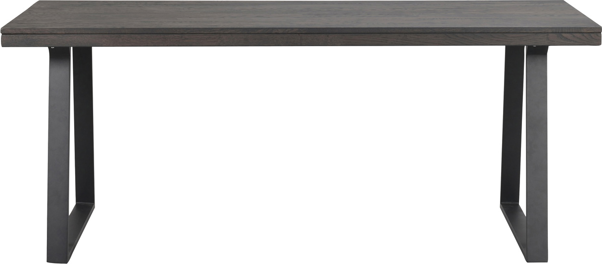 Spisebord Rowico Brooklyn Massiv Med Mat Sort Metalben 170x95 Fsc 100 Certificeret