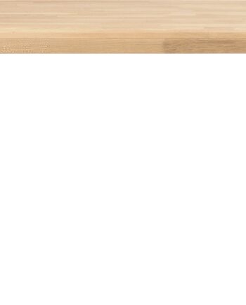 Spisebord Rowico Brooklyn Trapezben Massiv Lakeret Sort Metal 170x95