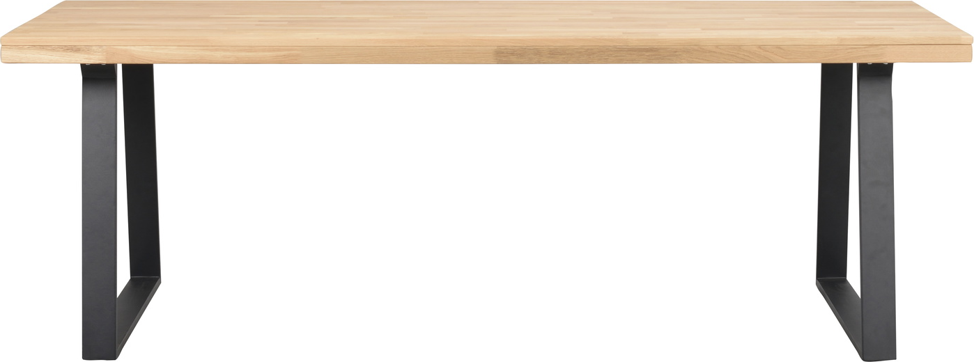 Spisebord Rowico Brooklyn 220x95x75 Massiv Trapezben Industrielt Med Tillægsplader Fsc