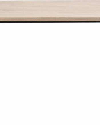 Spisebord Rowico Carradale Hvidkalket Med Sort Pulverlakeret Bensramme 170x100 Fsc Certificeret