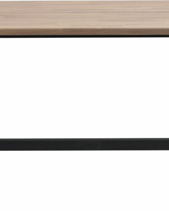 Spisebord Rowico Carradale Massiv Olieret Med Sort Formet Metalstel 170x100