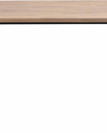 Spisebord Rowico Carradale Massiv Olieret Med Sort Ramme 170x100