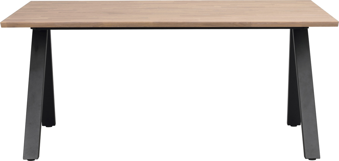 Spisebord Rowico Carradale Massiv Olieret Med Sort Ramme 170x100