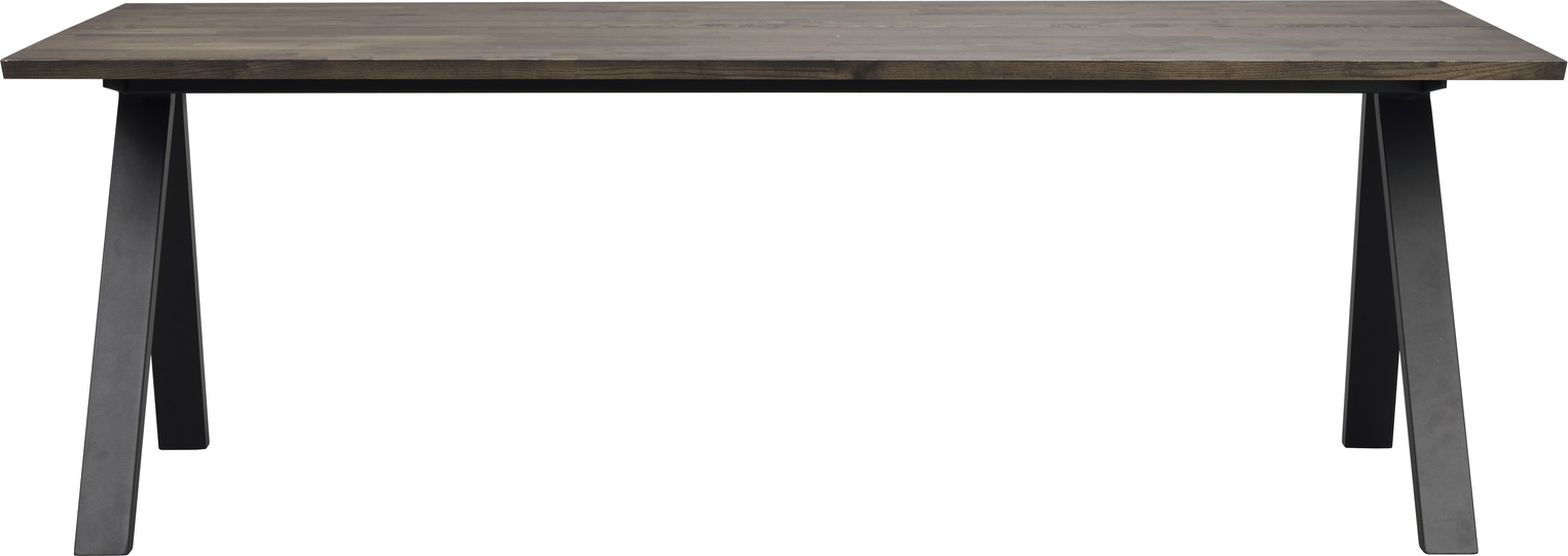 Spisebord Rowico Carradale Oliebehandlet Massiv Med Sort Stel 220100 Fsc 100
