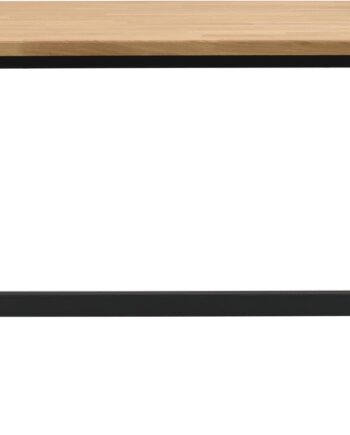 Spisebord Rowico Carradale 220x100 Olieret Massiv Med Sort Pulverlakeret Ramme Fsc 100
