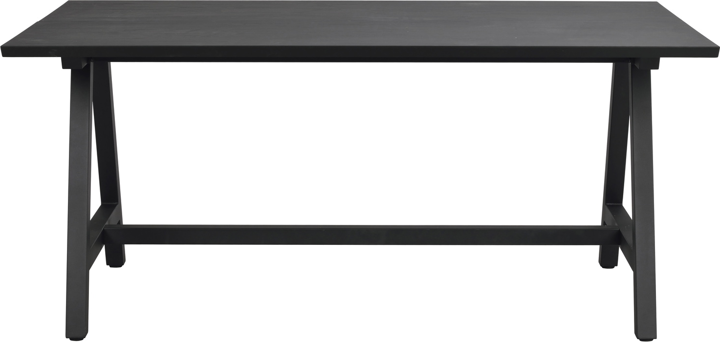 Spisebord Rowico Carradale 170x100 Sort Fsc Certificeret Egetræ Pulverlakeret Metal