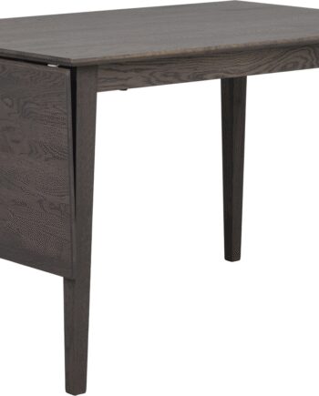 Spisebord Rowico Filippa Mørkebrunt Massivt Egetræ Med Drop Leaf Udtræk 120 165 Fsc Certificeret