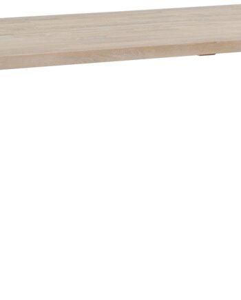 Spisebord Rowico Fred 240 100 Massivt Hvidkalket Egetræ Sort Pulverlakeret Metalstel Fsc 100