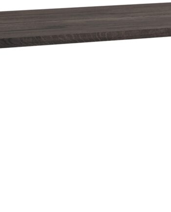 Spisebord Rowico Fred 240x100x75 Massivt Egetræ Stålbørstet Pulverlakerede Metalben Industrielt Mørkebrun