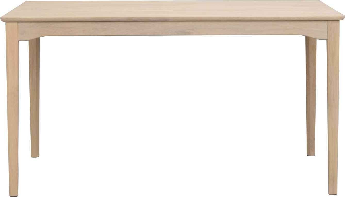 Spisebord Rowico Markham Hvidkalket Massivt Egetræ 140x90 Udvidelsesbart