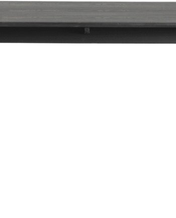 Spisebord Rowico Yumi Sortlakeret 190 Mdf Top Med Askefiner Massivt Gummitræben Nordisk Design