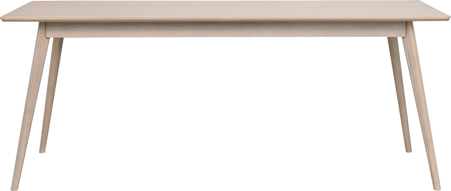 Spisebord Rowico Yumi 190x90 Hvidkalket Egetræsfinr