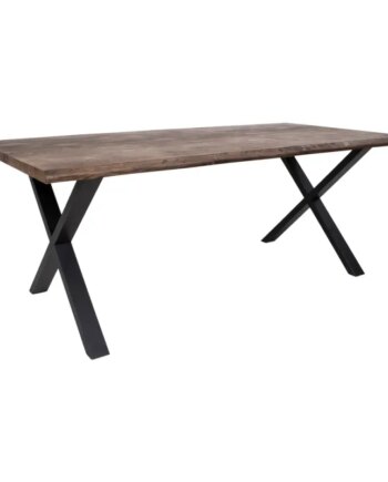 Spisebord Smoked Olieret Med Bølget Kant Forberedt Tillægsplader 200x95xh75cm 2201460