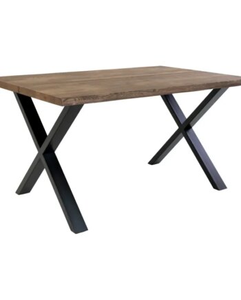 Spisebord Smoked Olieret Med Bølget Kant Forberedt Tillægsplader 140x95xh75cm 2201490