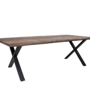 Spisebord Smoked Olieret Med Bølget Kant Forberedt Tillægsplader 240x95xh75cm 2201550