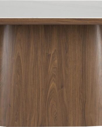 Spisebord Studio White Almira Oval Valnøddetræsfiner 200x90x77 Mørk Natur