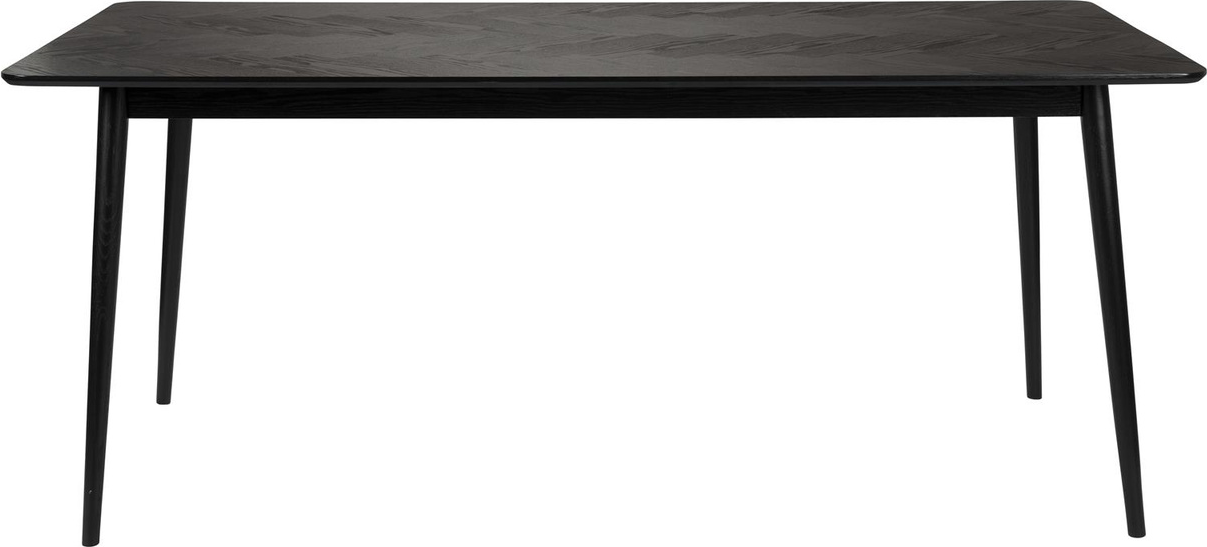 Spisebord Studio White Fabio Sort Egetræsfiner 180x90x75 Moderne Skandinavisk Design