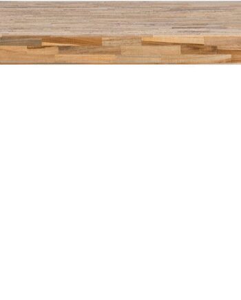 Spisebord Studio White Suri Rektangulært Teak Natur 180x90x76 Med Sorte Metalben