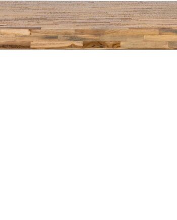 Spisebord Studio White Suri Ubehandlet Teaktræ Med Sorte Metalben 200x90