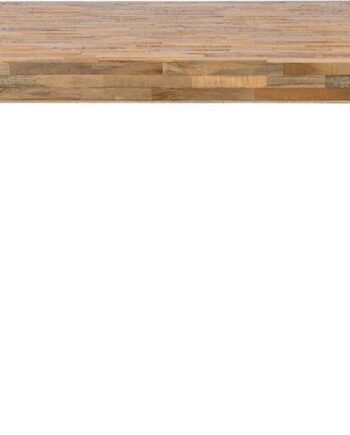 Spisebord Studio White Suri 220x100 Natur Teak Ubehandlet Sort Metalramme