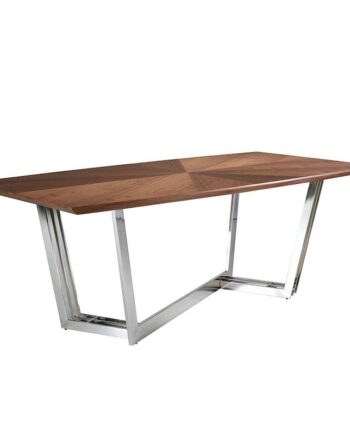 Spisebord Valnød Krom 220x110x77