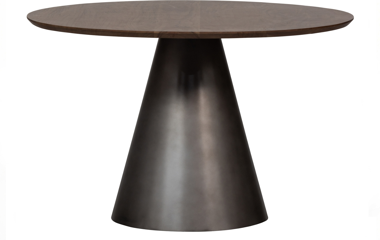 Spisebord Woood Exclusive Maggie ø120 Sort Metalramme Mangotræsbordplade