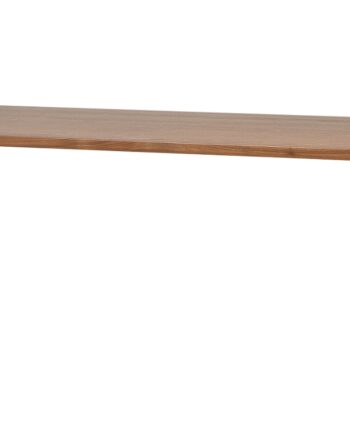 Spisebord Woood Jimmy Plankebord Valnødsfinr Med Matte Sorte Metalben 200x90