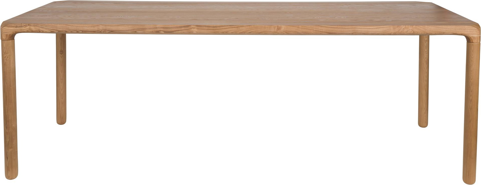 Spisebord Zuiver Storm Rektangulært Nougat Asketræ Askefinr 220x90x75