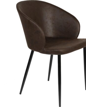 Spisebordsstol Spisestol Studio White Hadid Antracit Polyesterstof Jernstel Ergonomisk Design