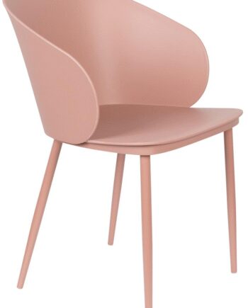 Spisebordsstol Studio White Gigi Spisestol Støvet Rosa Polypropylenplast Med Stålben H81b57l53