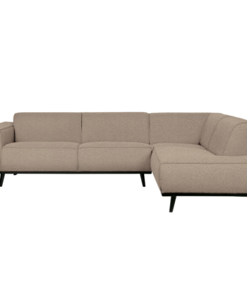 Statement Hjørnesofa Højrevendt Boucle Beige