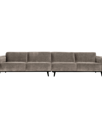 Statement Pers Sofa 372 Flat Rib Clay