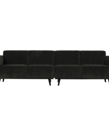 Statement Pers Sofa 280 Flat Rib Graphite