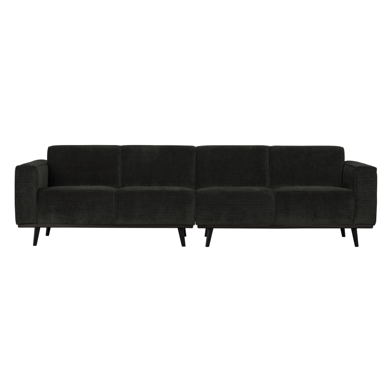 Statement Pers Sofa 280 Flat Rib Graphite