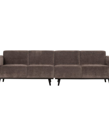 Statement Pers Sofa 280 Flat Rib Taupe